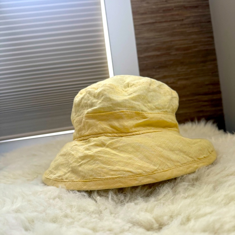 Puffin Wire Brimmed Yellow Bucket Hat